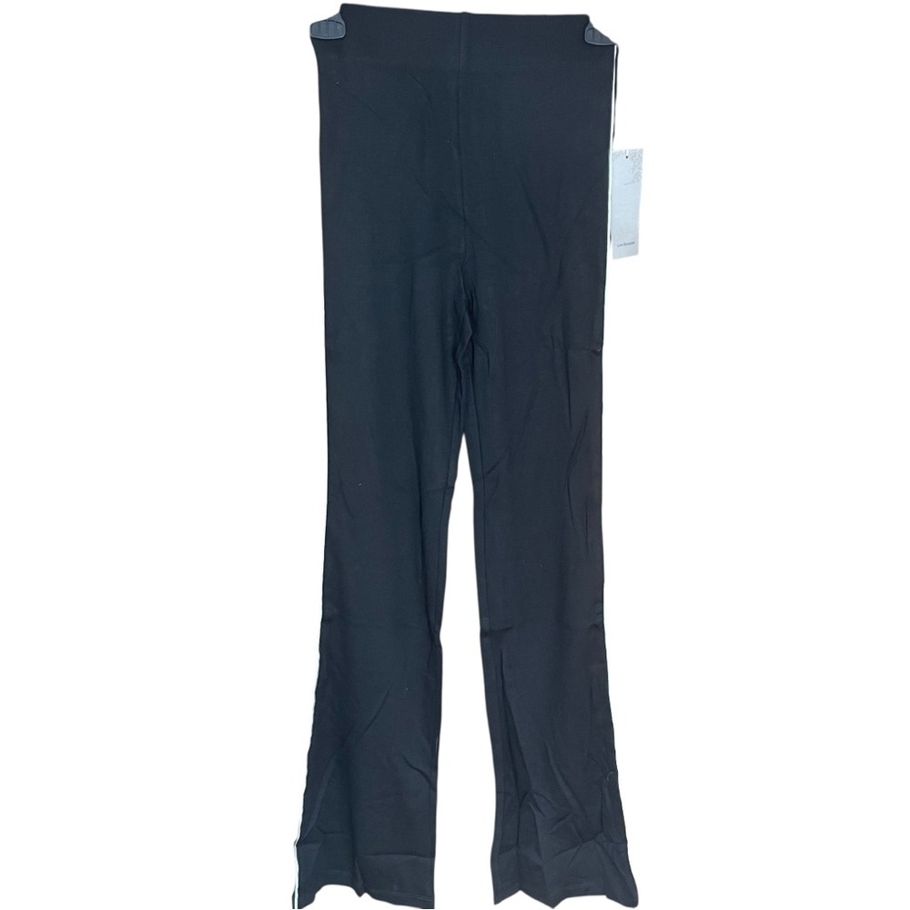 Love Encounter Stripe Athletic Active Pants Black